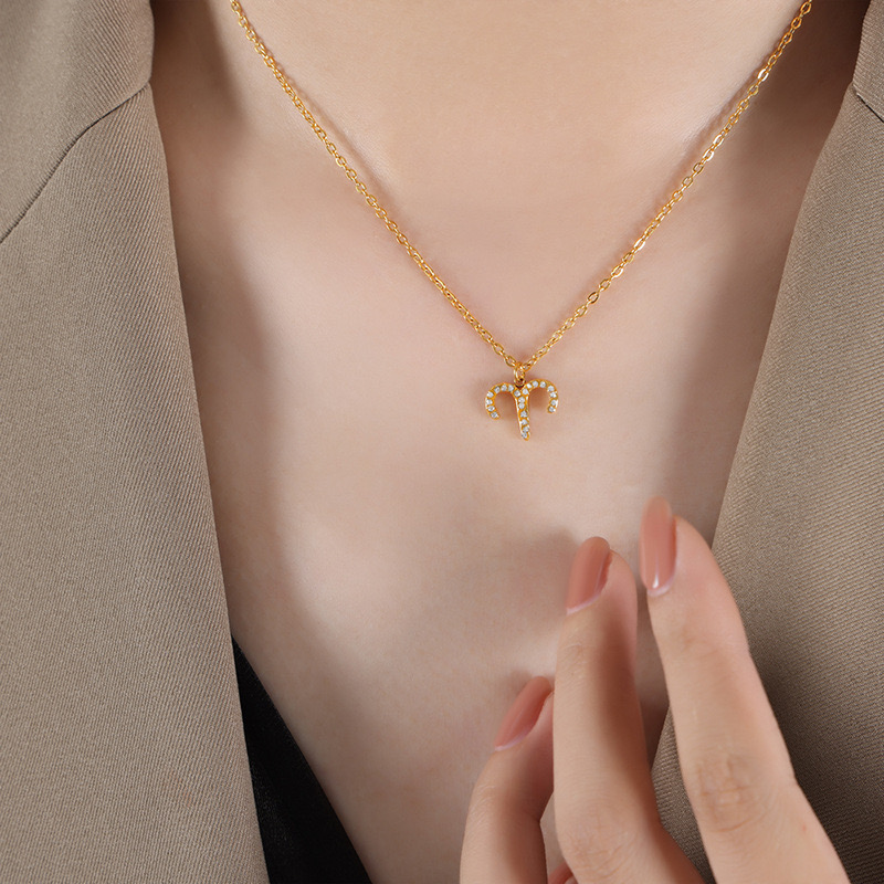 COLLAR LUX JOYAS BAÑO ORO 18K SIGNO ZODIACO ARIES - 5