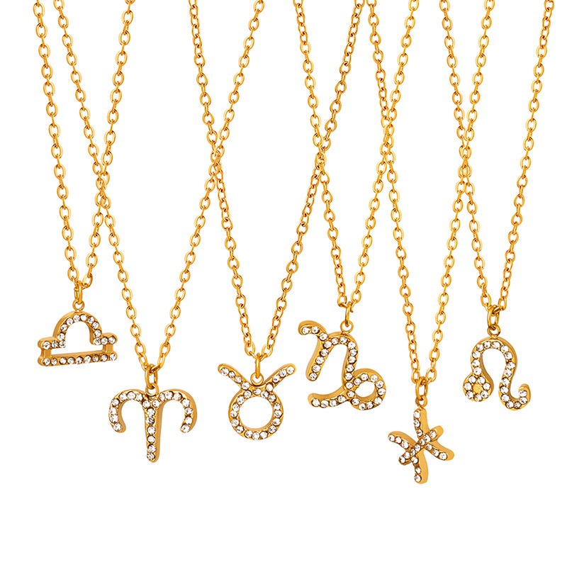 COLLAR LUX JOYAS BAÑO ORO 18K SIGNO ZODIACO TAURO - 1