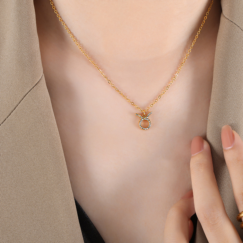 COLLAR LUX JOYAS BAÑO ORO 18K SIGNO ZODIACO TAURO - 5