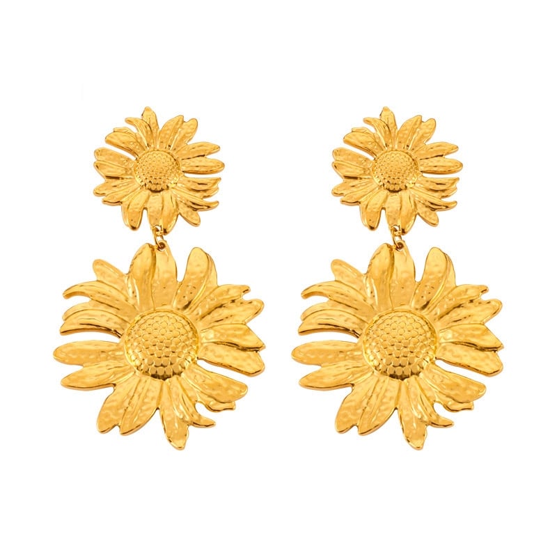 AROS LUX JOYAS BAÑO ORO 18K MARGARITAS - 1