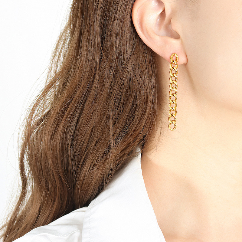 AROS LUX JOYAS BAÑO ORO 18K LARGOS CADENA GRUMET - 4