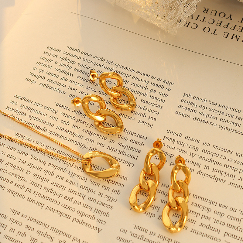 AROS LUX JOYAS BAÑO ORO 18K CUBANA 3 ESLABONES - 2
