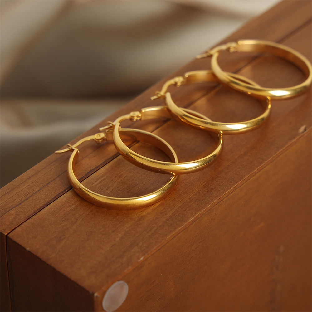 AROS BAÑO ORO 18K ARGOLLAS INGLÉS - 3