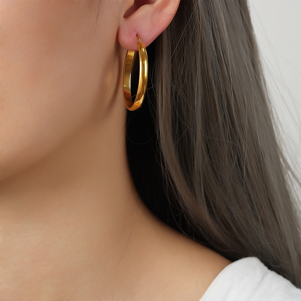 AROS BAÑO ORO 18K ARGOLLAS INGLÉS - 4