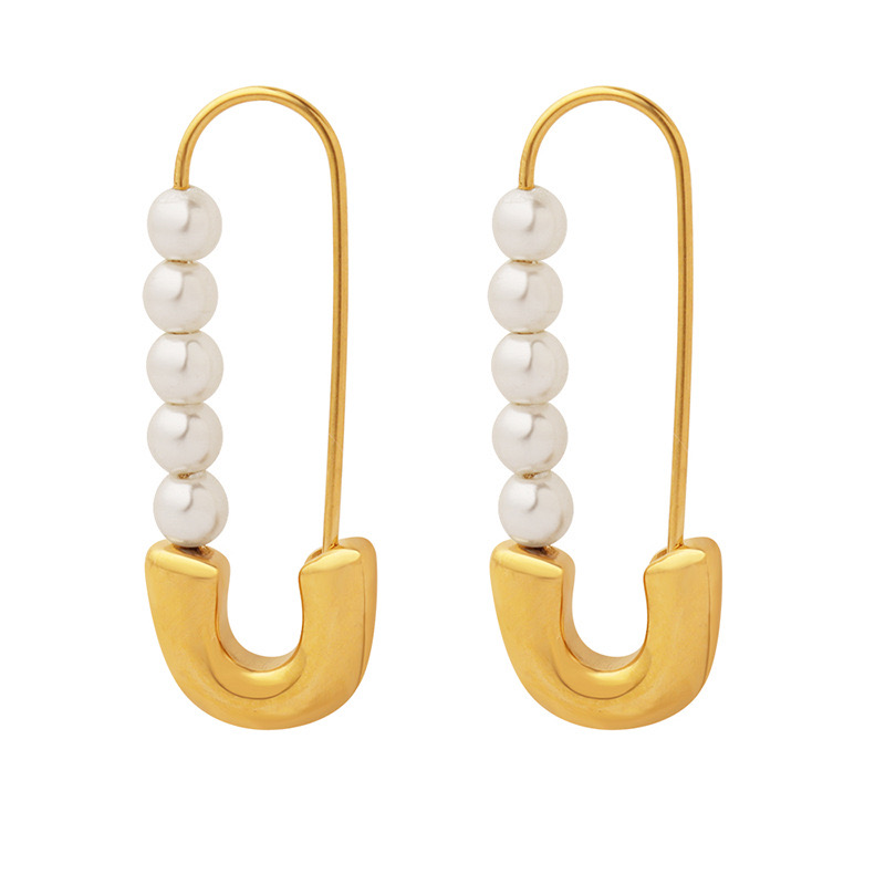 AROS BAÑO ORO 18K CLIP PERLAS - 1