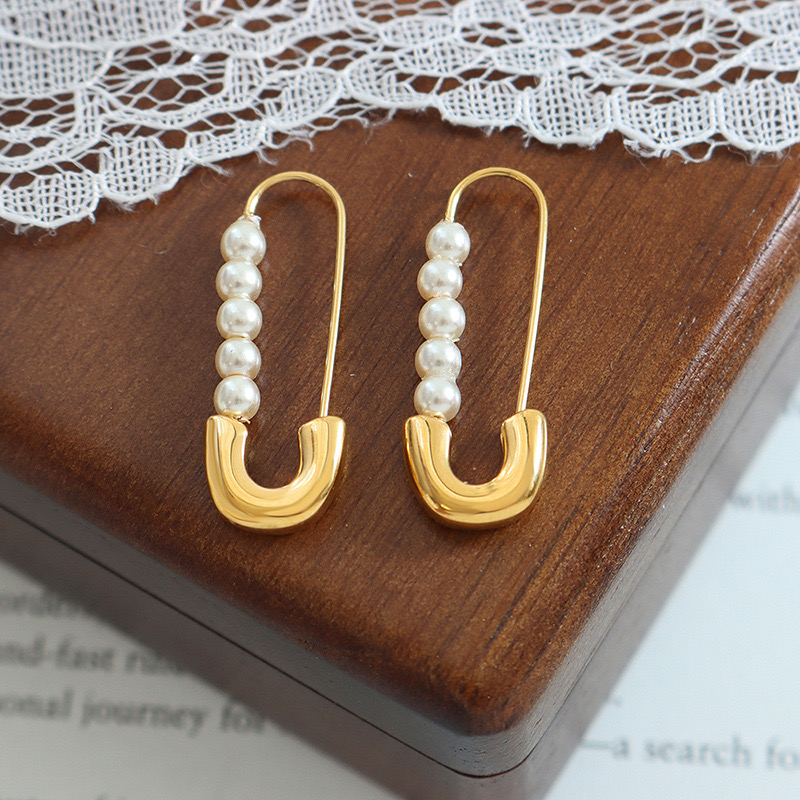 AROS BAÑO ORO 18K CLIP PERLAS - 2