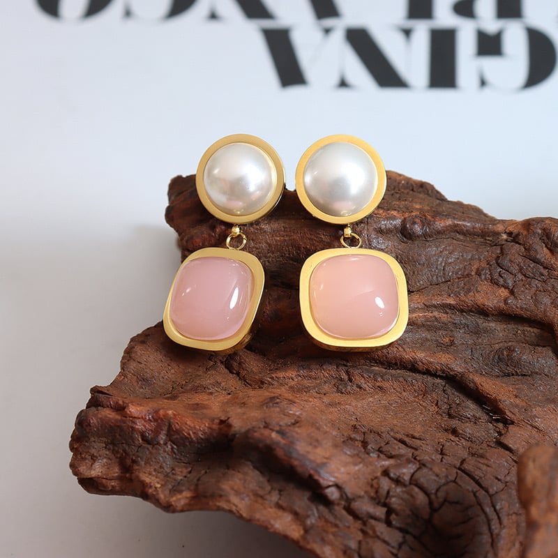 AROS LUX JOYAS BAÑO ORO 18K PERLA ROSA - 3