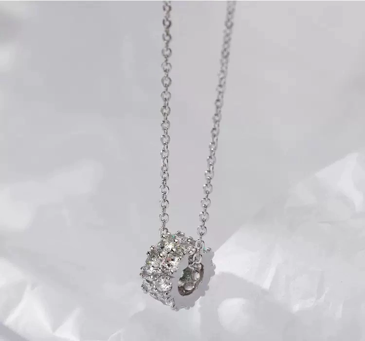 COLLAR PLATA 925 RUEDA CIRCONES - 2