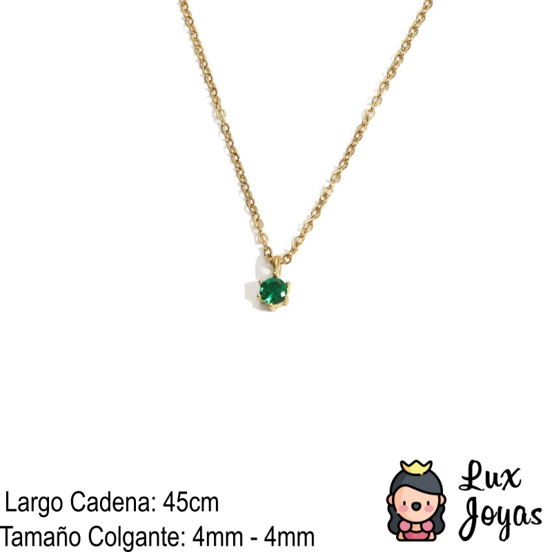COLLAR PLATA 925 BAÑO ORO PUNTO DE LUZ 45CM ESME - 2