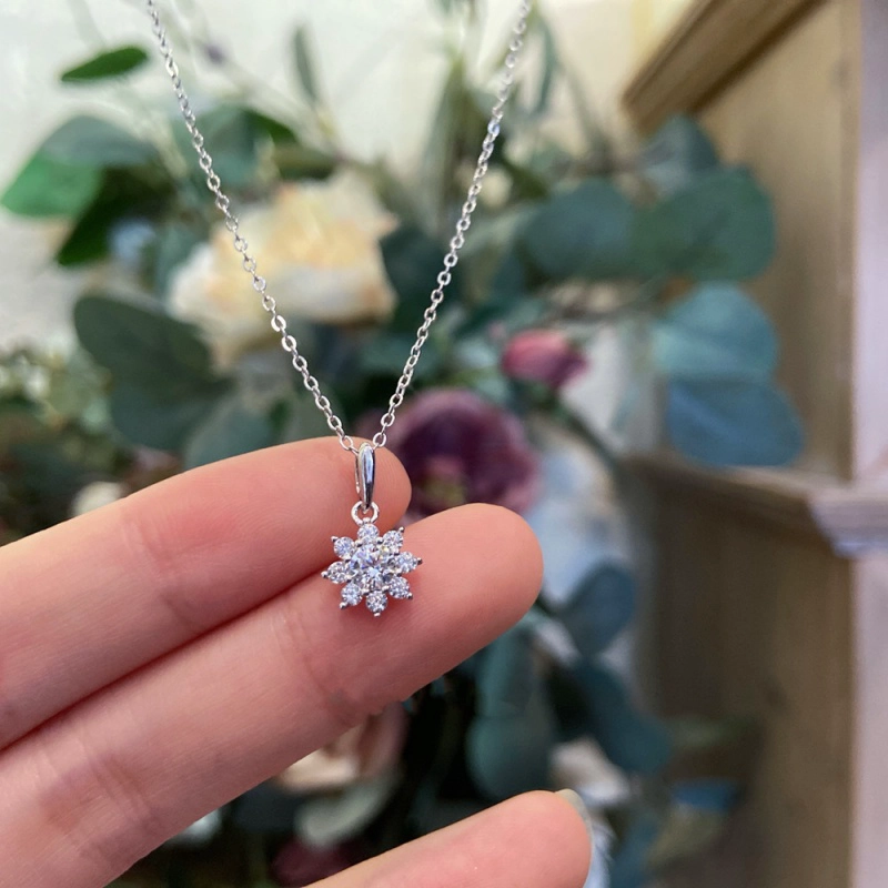 COLLAR PLATA 925 ROSETA - 1