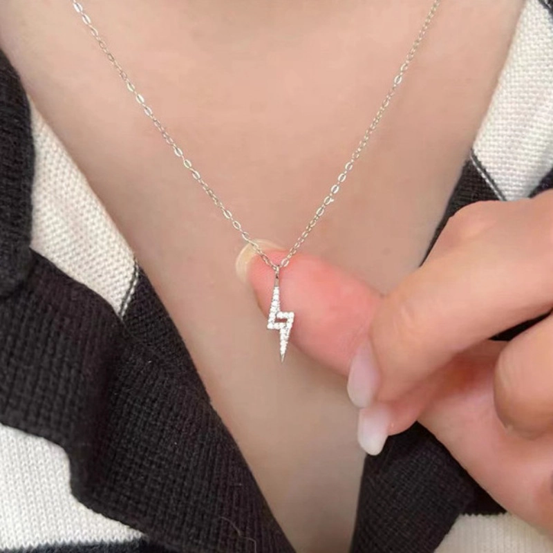 COLLAR PLATA 925 RAYO BRILLITOS