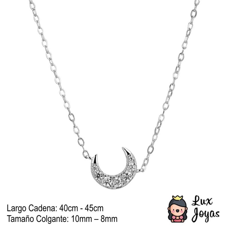 COLLAR PLATA 925 LUNA BRI LAD - 2