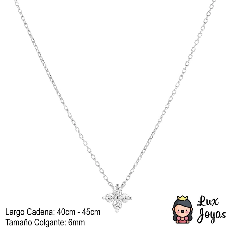 COLLAR PLATA 925 TRÉBOL BRI - 2