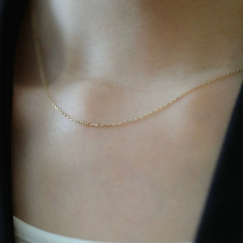 COLLAR PLATA 925 BAÑO ORO ESLABONES O - 1
