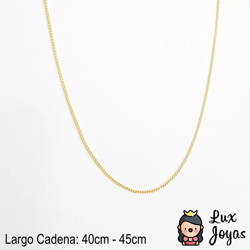 COLLAR PLATA 925 BAÑO ORO GRUMET - 3