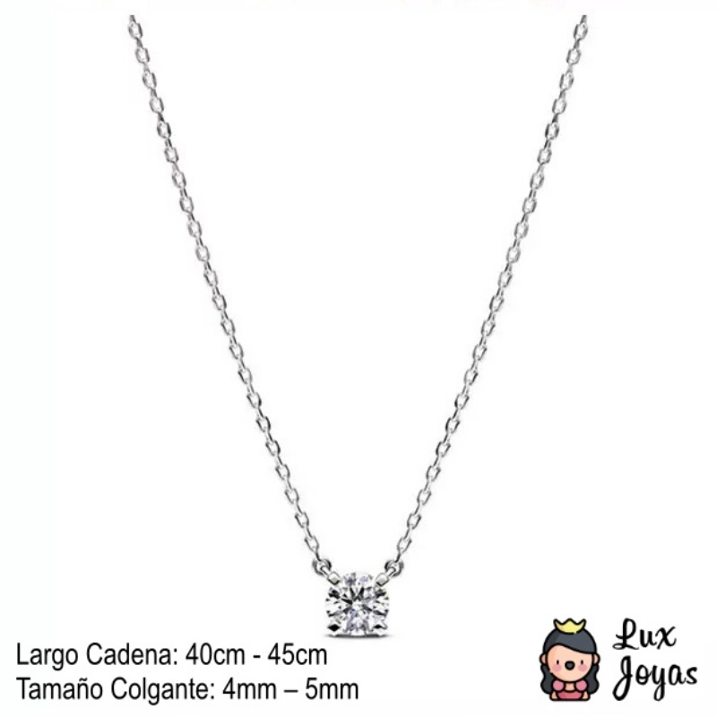 COLLAR PLATA 925 PUNTO DE LUZ 4P - 2