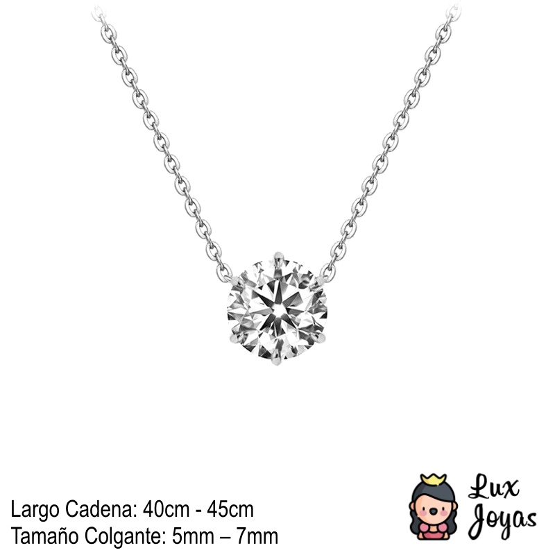 COLLAR PLATA 925 PUNTO DE LUZ 6P - 2