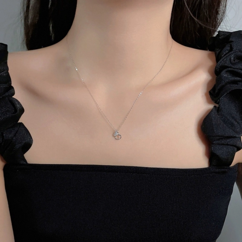 COLLAR PLATA 925 CORAZON DOB LISBRI - 1