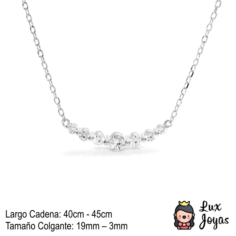 COLLAR PLATA 925 PUNTOS LUZ X7 - 2