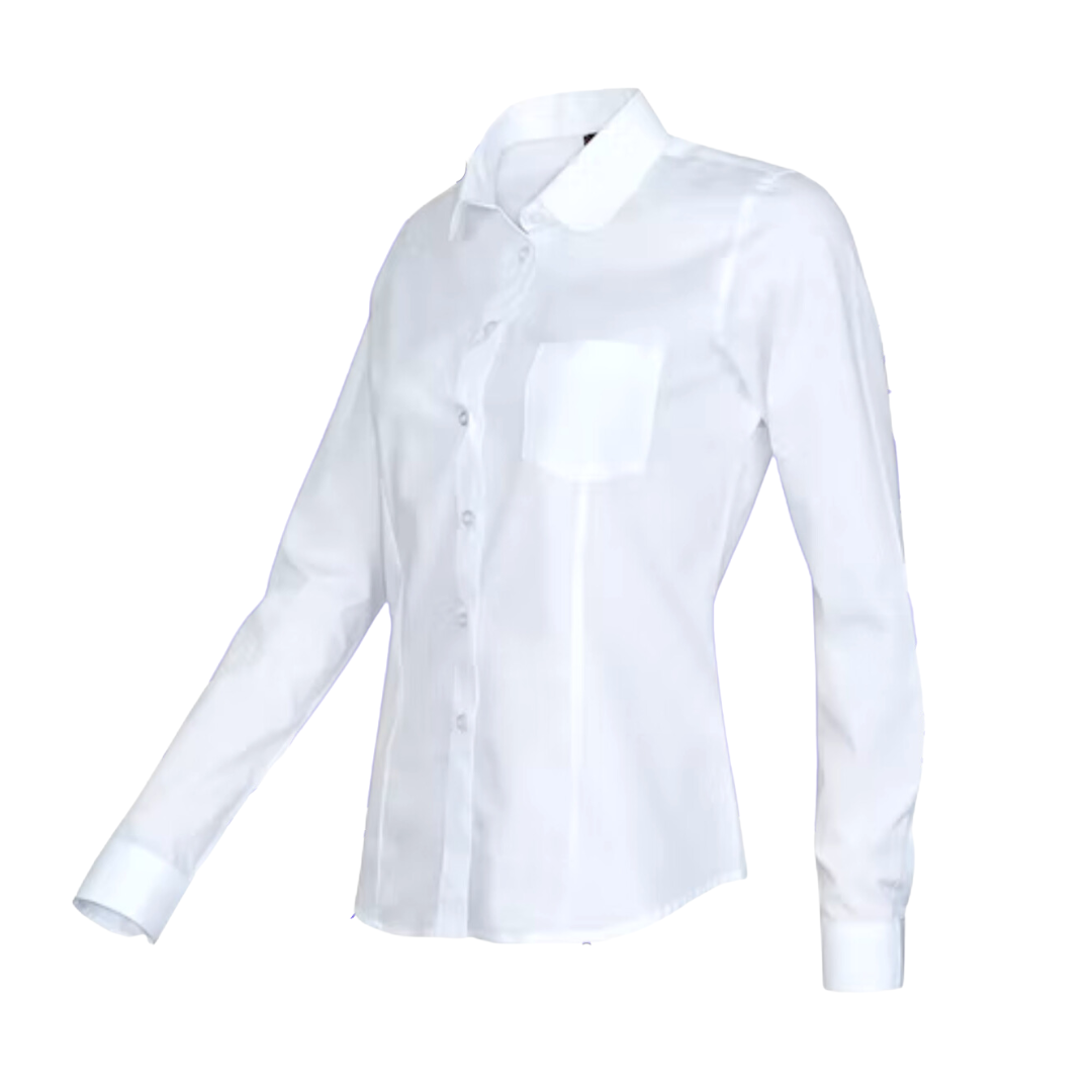 BLUSA ESCOLAR NIÑA BLANCO ENTALLADA - 2