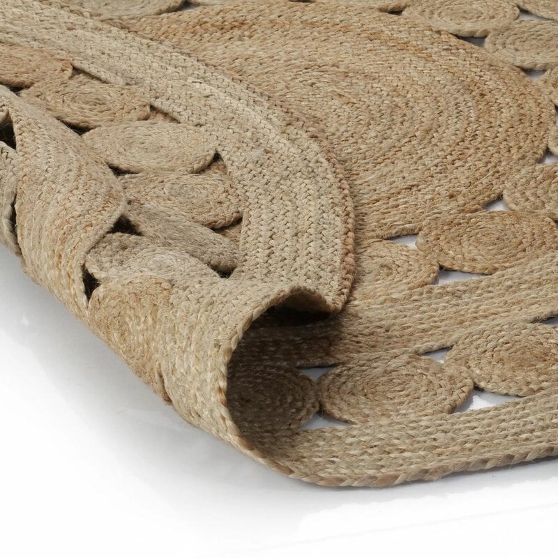 ALFOMBRA TRIBUS DEL MUNDO BOMBAY NATURAL REDONDA YUTE 120 X 120 CM - 3