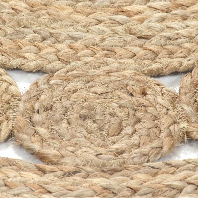 ALFOMBRA TRIBUS DEL MUNDO BOMBAY NATURAL REDONDA YUTE 120 X 120 CM - 4