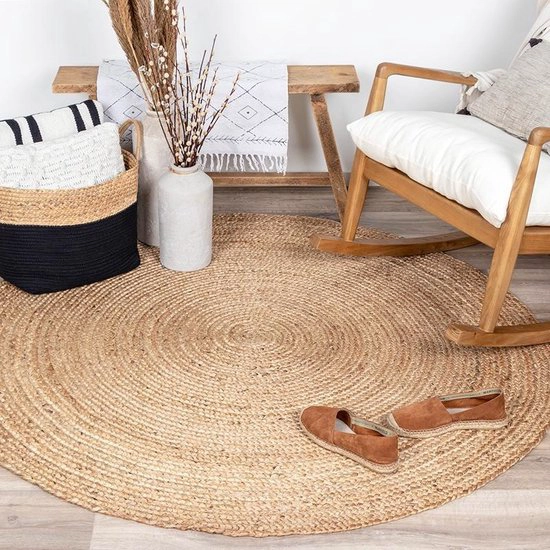 ALFOMBRA REDONDA YUTE 240 CM PANAJI TRIBUS RUGS - 3