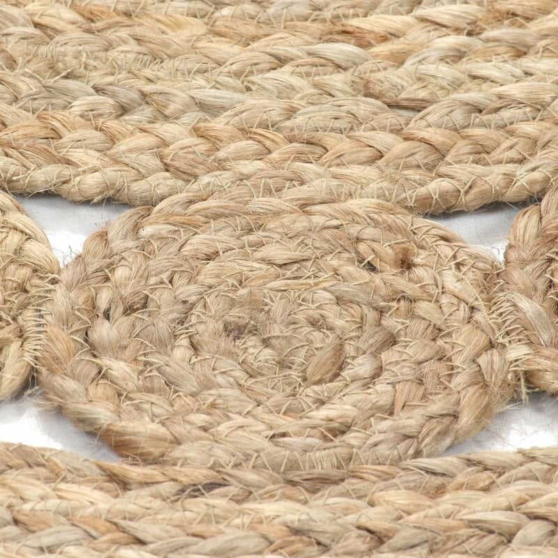 ALFOMBRA TRIBUS DEL MUNDO BOMBAY NATURAL REDONDA YUTE 160 CM - 4