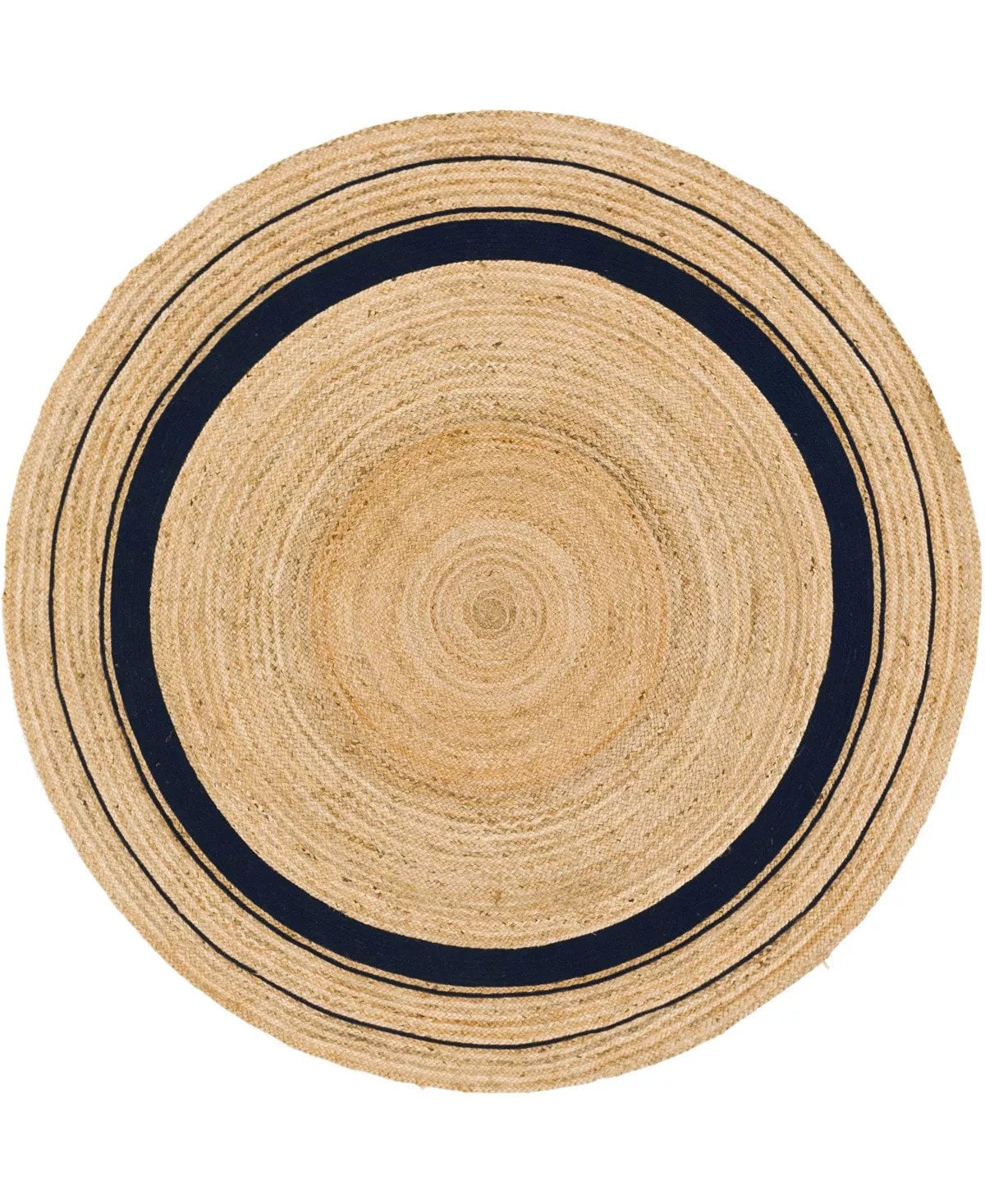 ALFOMBRA TRIBUS DEL MUNDO BENARES NATURAL REDONDA YUTE 160 CM - 1