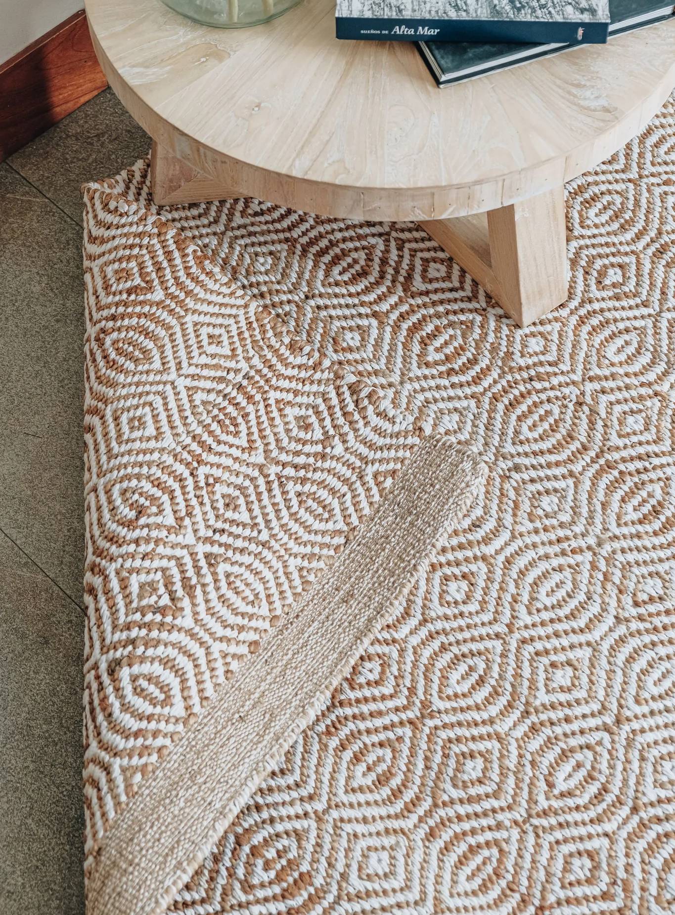 ALFOMBRA TRIBUS DEL MUNDO AGRA NATURAL YUTE 250 X 350 CM - 1