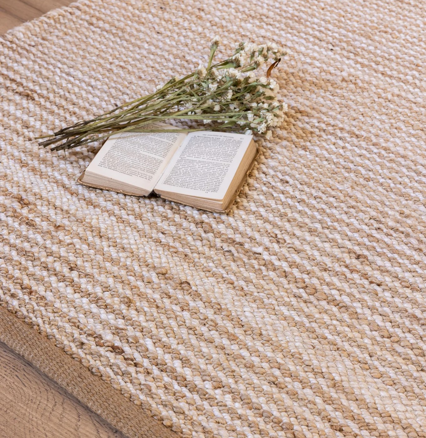 ALFOMBRA TRIBUS DEL MUNDO THANE NATURAL YUTE 250 X 350 CM - 1