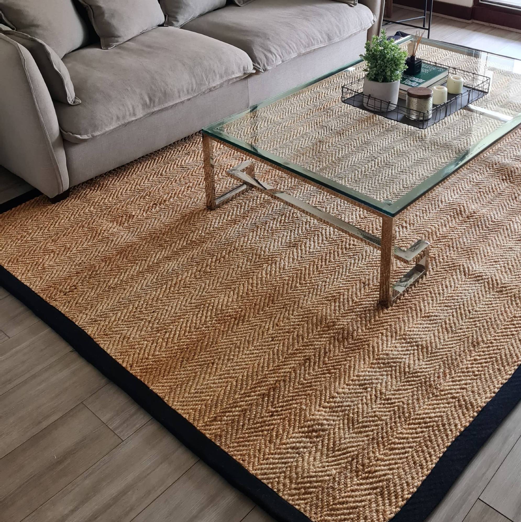 ALFOMBRA TRIBUS DEL MUNDO GUNTUR NATURAL YUTE 250 X 350 CM - 1