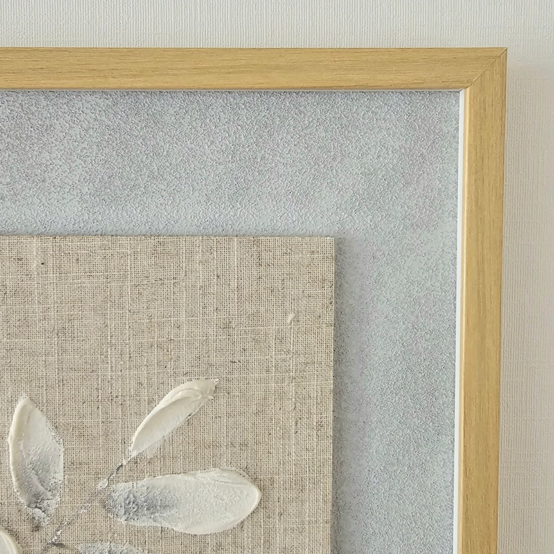 CUADRO DECORATIVO ABSTRACTO PINTADO A MANO NATURALEZA PURA I 52X52 CM - 3