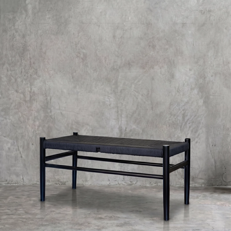 BANQUETA AGUSTINA BLACK - 90 CM - 2