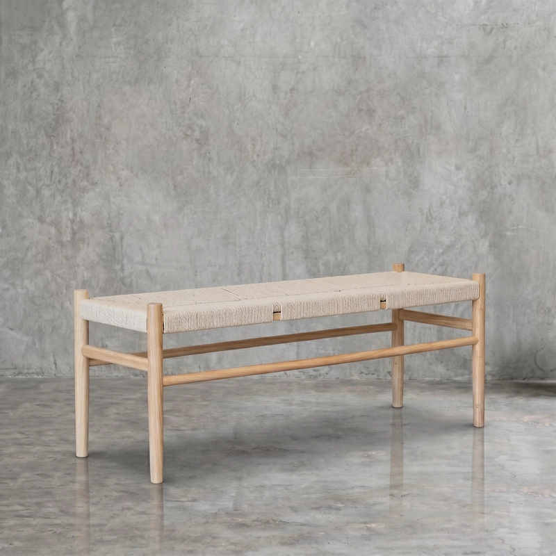 BANQUETA AGUSTINA NATURAL - 120 CM - 2