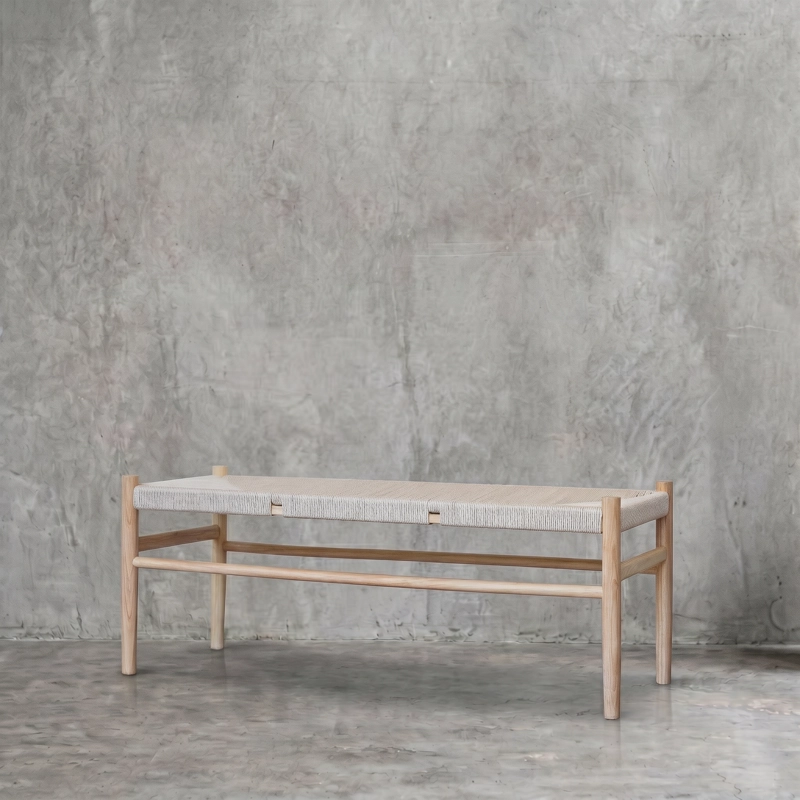 BANQUETA AGUSTINA NATURAL - 120 CM - 3