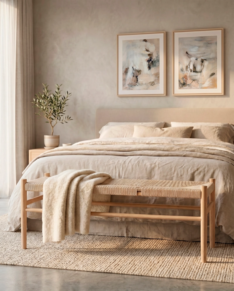 BANQUETA AGUSTINA NATURAL - 120 CM - 4