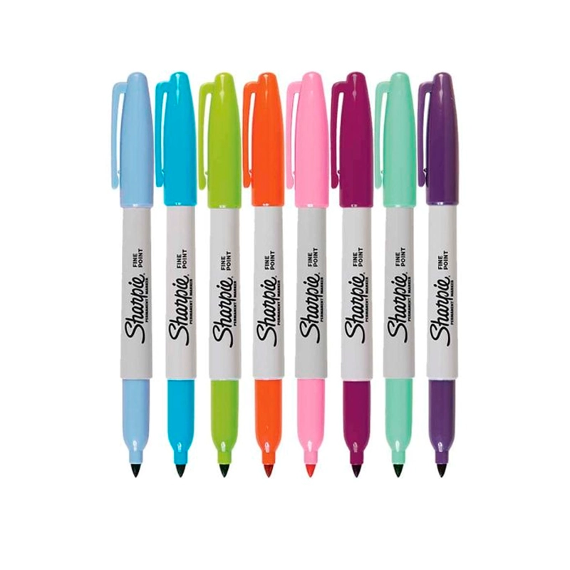 MARCADORES SHARPIE PERMANENTES FASHION 8 COLORES PUNTA FINA - 2