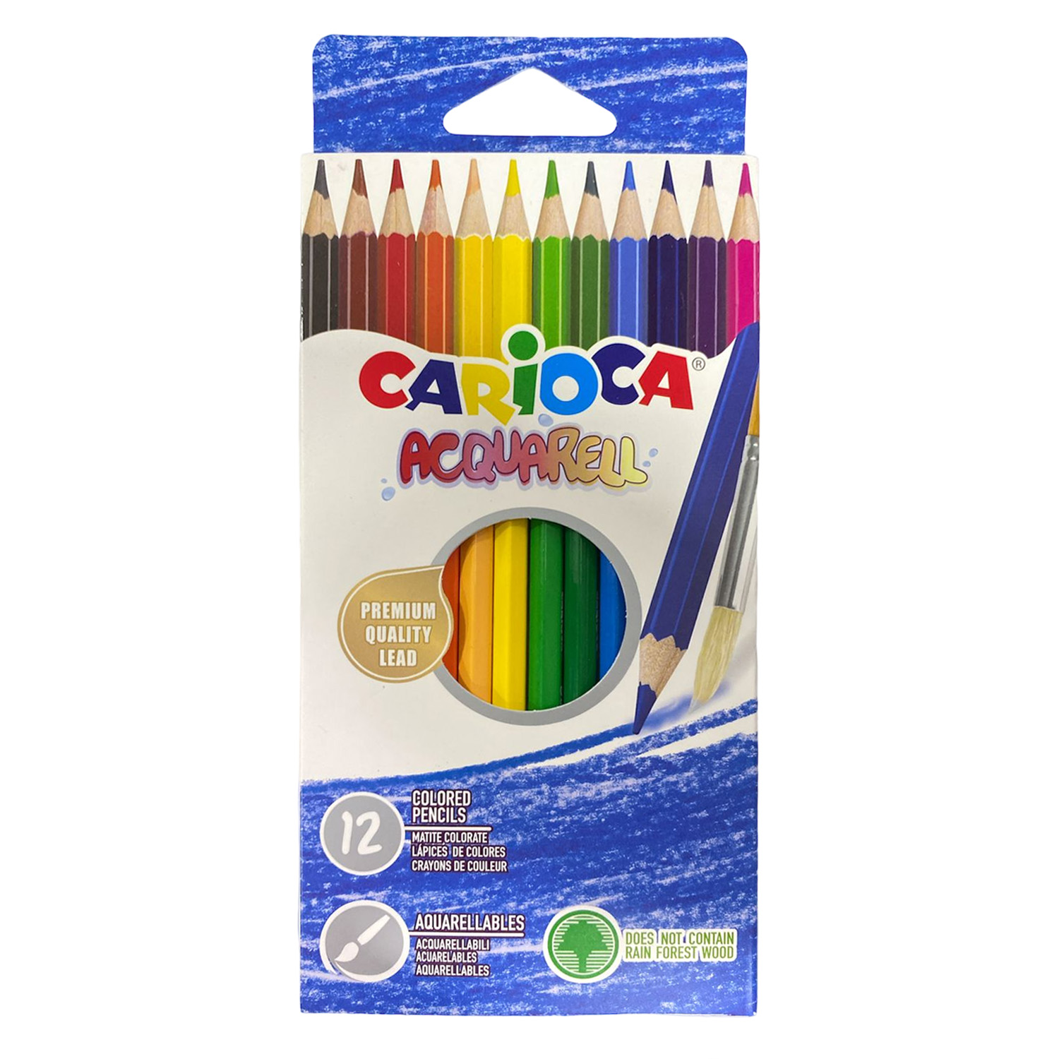 LAPICES ACUARELABLES CARIOCA 12 COLORES - 1