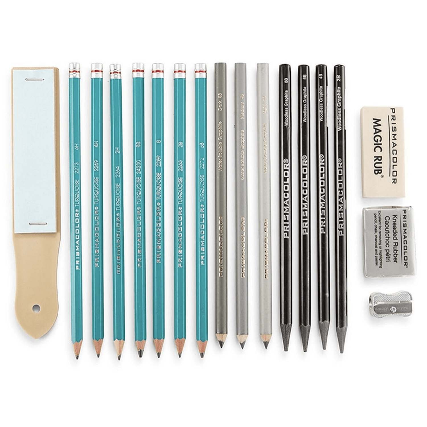 LAPICES PRISMACOLOR PREMIER GRAFITOS CAJA METALICA 18UD - 3