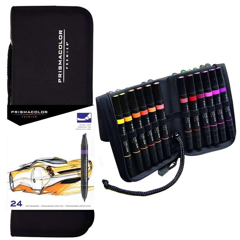 MARCADOR PRISMACOLOR PREMIER 24 COLORES CON ESTUCHE - 1