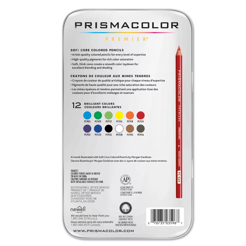 LÁPICES DE COLOR PRISMACOLOR PREMIER 12 UNIDADES - 3