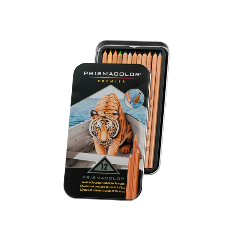 LÁPICES DE COLORES PRISMACOLOR ACUARELABLE PREMIER 12 UNIDADES - 2