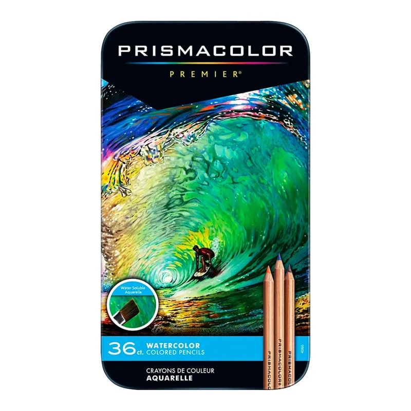 LÁPICES DE COLORES PRISMACOLOR ACUARELABLE PREMIER 36 UNIDADES - 1
