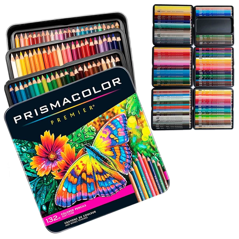 LÁPICES DE COLORES PRISMACOLOR PREMIER 132 UNIDADES - 1