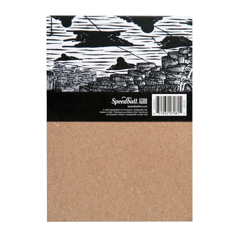 BLOCK PAPEL SPEEDBALL PARA GRABADO 245GR 12.7X17.8CM 20HJS - 2