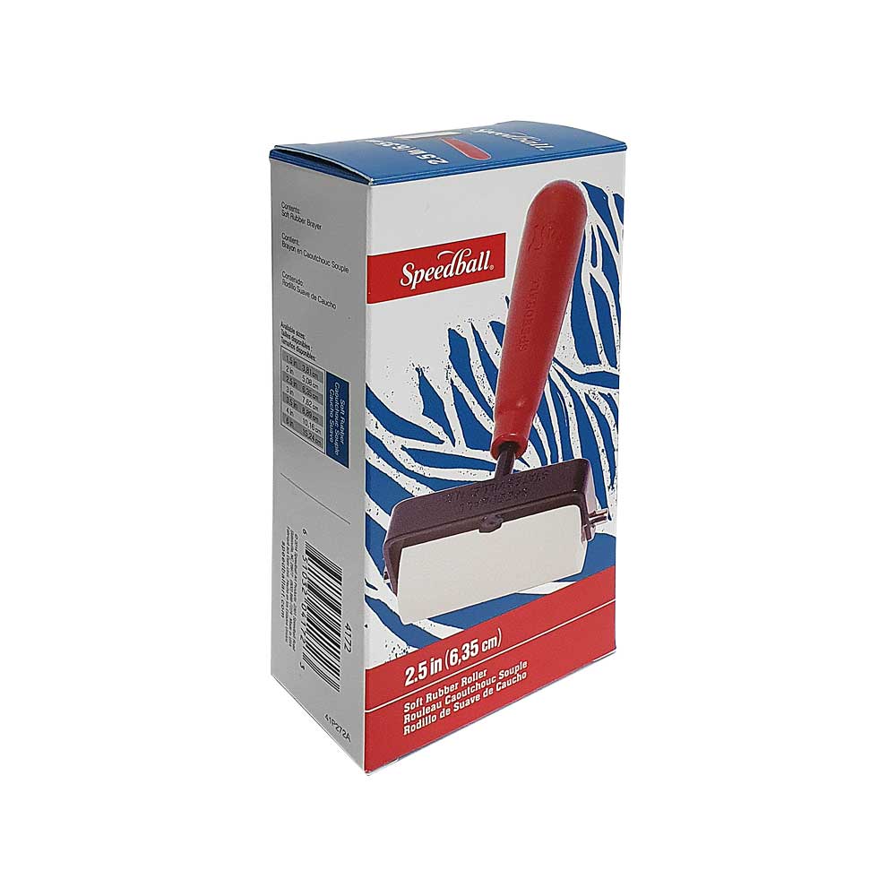 RODILLO SPEEDBALL DE GOMA BLANDA PARA GRABADO 6.35CM - 2