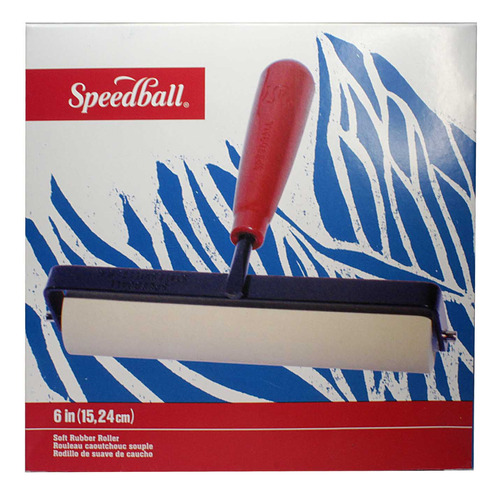 RODILLO SPEEDBALL DE GOMA BLANDA PARA GRABADO 15CM - 3