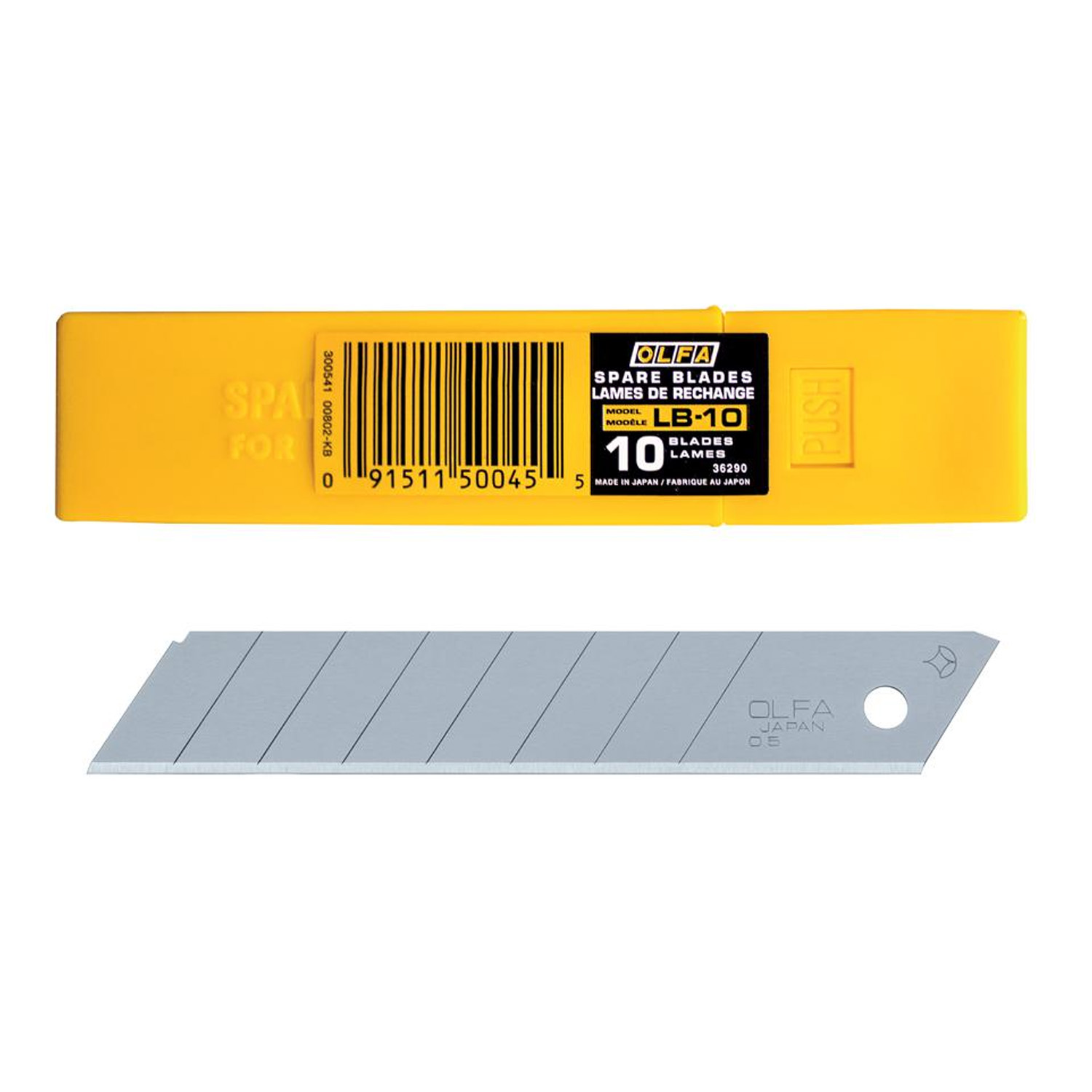 REPUESTO CUCHILLO OLFA CARTONERO 18MM UNIVERSAL LB-10 (10U) - 1
