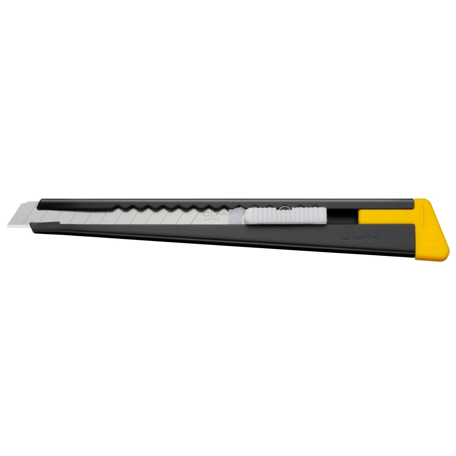 CUCHILLO OLFA CARTONERO 9MM METÁLICO CON SEGURO AUTOMÁTICO - 1